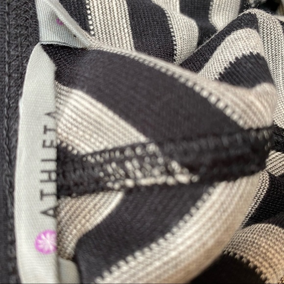 Athleta Stripe Chevron Sleeveless Knit Dress - Picture 3 of 6